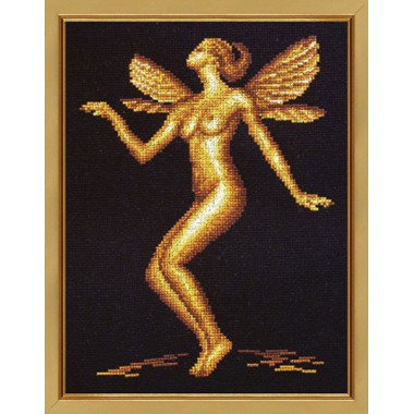 Набор для вышивки крестом Золотое Руно ЗМ-011 "Девушка-мотылек"