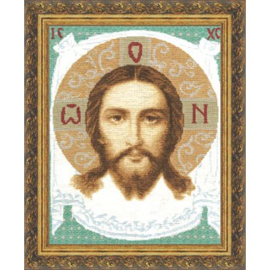 Набор для вышивки крестом Золотое Руно ПИ-004 Икона "Спас Нерукотворный"