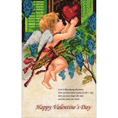 Набор для вышивания бисером Краса і Творчість 10115 "День Св.Валентина 1"