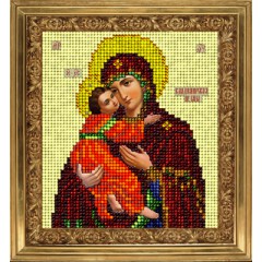 Набор для вышивания бисером Краса і Творчість 20913 "Владимирская икона"