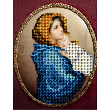 Набор для вышивания бисером Краса і Творчість 50815 "Мадонна с ребенком"