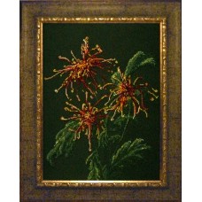 Набор для вышивания бисером Краса і Творчість 71209 "Хризантемы в саду"