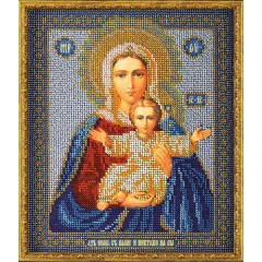 Набор для вышивки бисером Кроше В-156 "Богородица Леушинская"