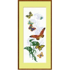Набор для вышивки крестом Риолис 903 "Экзотические бабочки"