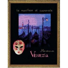 Набор для вышивки крестом Риолис 921 "Венеция. Розовая маска"