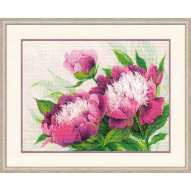 Набор для вышивки Риолис 100/039 "Розовые пионы"