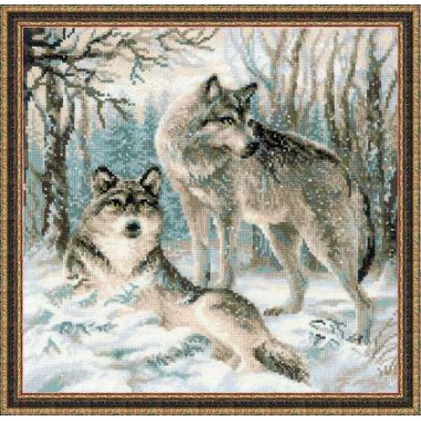 Набор для вышивки Риолис 1393 "Волчья пара"