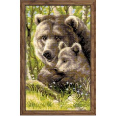 Набор для вышивки Риолис 1438 "Медведица с медвежонком"
