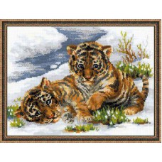 Набор для вышивки Риолис 1564 Тигрята в снегу