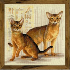 Набор для вышивания Риолис 1671 "Абиссинские кошки"