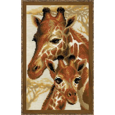 Набор для вышивания крестом Риолис 1697 Жирафы