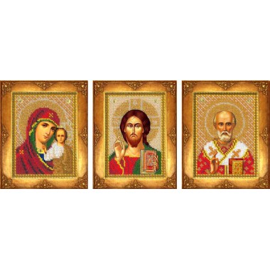 Набір для вишивання бісером Російська майстриня 103 "Три маленькі ікони (комплект)"