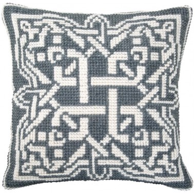 Набор для вышивки крестом Чарівна Мить РТ-175 "Серый орнамент"