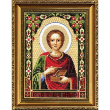 Набор для вышивки крестом Чарівна Мить 336 "Икона Великомученика Пантелеймона"