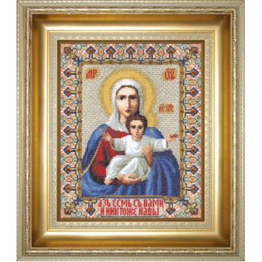 Набор для вышивки крестом Чарівна Мить 364 "Икона Божьей Матери Аз есмь с вами и никтоже на вы"