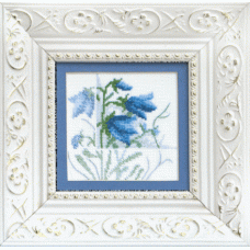 Набор для вышивки крестом Чарівна Мить А-025 "Синие цветы - триптих 3"