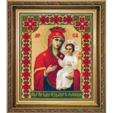 Набор для вышивки крестом Чарівна Мить А-102 "Икона Образ Пресвятой Богородицы Избавительница"
