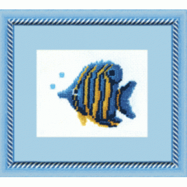 Набор для вышивки бисером Чарівна Мить Б-009 "Рыбка синяя"