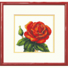 Набор для вышивки бисером Чарівна Мить Б-043 "Алая роза"