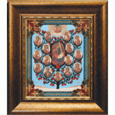 Набор для вышивки бисером Чарівна Мить Б-1086 "Икона Божьей Матери Древо Пресвятой Богородицы"