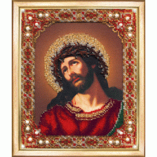 Набор для вышивки бисером Чарівна Мить Б-1165 "Икона Господа Иисуса Христа Спаситель в терновом венце"