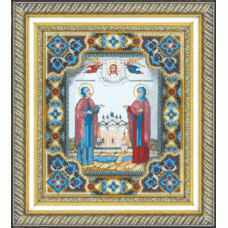 Набор для вышивки бисером Чарівна Мить Б-1202 "Икона святых Петра и Февронии"