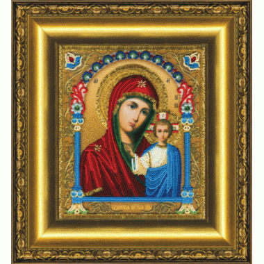 Набір для вишивки бісером Чарівна Мить Б-1204 "Ікона Божої Матері Казанська"