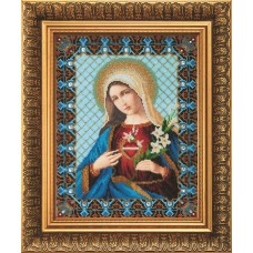 Набор для вышивки бисером Чарівна Мить Б-1232 "Непорочное сердце Марии"