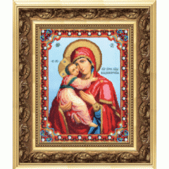 Набор для вышивки бисером Чарівна Мить Б-1178 "Икона Божьей Матери Владимирская"