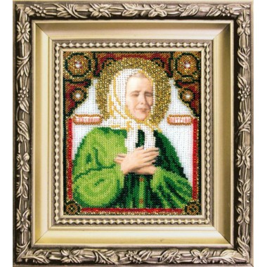 Набор для вышивки ювелирным бисером Чарівна Мить БЮ-009 "Икона святой блаженной Матроны Московской"