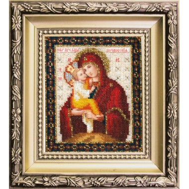 Набор для вышивки ювелирным бисером Чарівна Мить БЮ-011 "Икона Божьей Матери Почаевская"