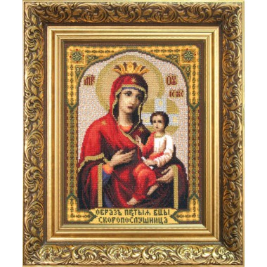 Набор для вышивки крестом Чарівна Мить 473 "Икона Божьей Матери Скоропослушница"