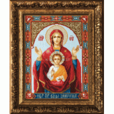 Набор для вышивки крестом Чарівна Мить М-183 "Икона Божьей Матери Знамение"
