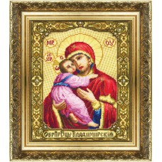 Набор для вышивки крестом Чарівна Мить 255 "Образ Пресвятой Богородицы Владимирская"