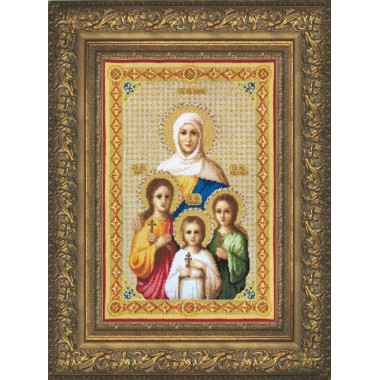 Набор для вышивки крестом Чарівна Мить А-139 "Вера, Надежда, Любовь и их мать София"