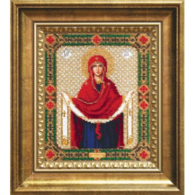 Набор для вышивки бисером Чарівна Мить Б-1128 "Икона Покров Пресвятой Богородицы"