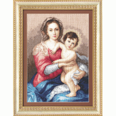 Набор для вышивки крестом Чарівна Мить М-116 "Мадонна с младенцем"