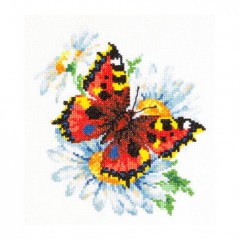Набір для вишивки хрестиком Чудова голка 42-11 Метелик і ромашки