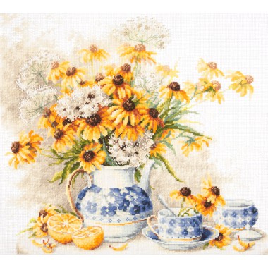 Набір для вишивки Чудесная игла 50-08 "Квітковий чай"