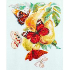 Набор для вышивки крестом Чудесная игла 130-051 Бабочки на груше