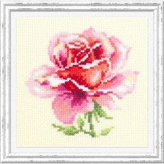 Набір для вишивки хрестом Чудесная игла 150-002 Рожева троянда