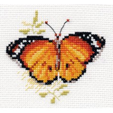 Набор для вышивки Алиса 0-148 "Яркие бабочки. Оранжевая"