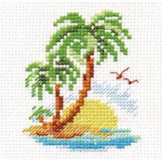 Набор для вышивки Алиса 0-155 "Пальмовый островок"