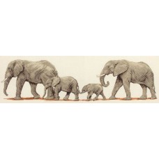 Набір для вишивки Anchor PCE732 "Слони на прогулянці"