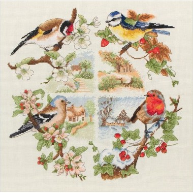 Набор для вышивки Anchor PCE880 "Птицы всех сезонов"