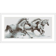 Набор для вышивания Luca-S B495 "Белые лошади"