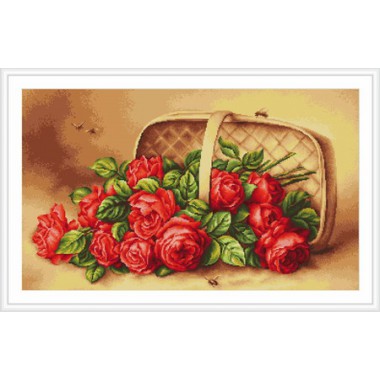 Набор для вышивки гобелен Luca-S G499 "Корзинка с розами"