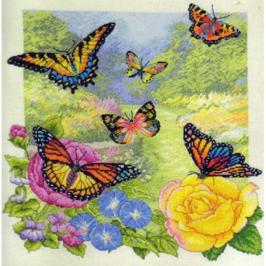 Набор для вышивания Bucilla 45438 "Сад бабочек"