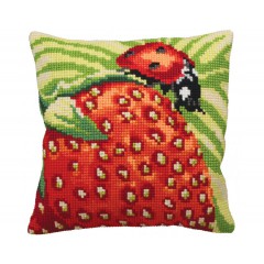 Набір для вишивання Collection D'Art 5130 Подушка "Delicious Strawberry"