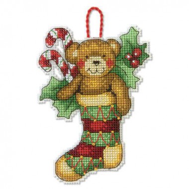 Набор для вышивки крестом Dimensions 70-08894 Медведь. Украшение